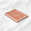 Bone Inlay Tray Orange