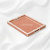 Bone Inlay Tray Orange