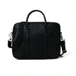 Royal Black Leather Briefcase