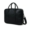 Royal Black Leather Briefcase