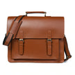 Max Vintage Brown Leather Briefcase