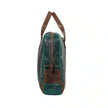 Leo Full grain Leather Briefcase - Green