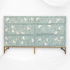Ada Bone Inlay Chest of 6 Drawers Indigo Light Green 6