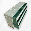 Ada Bone Inlay Chest of 6 Drawers Indigo Light Green 3