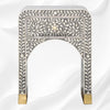 Front Look Alice Bone Inlay Bedside Grey modern style 