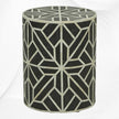 Amelia Bone Inlay Geometric Side Table Black 1