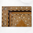 Vintage Anglo Indian Teak Wood Wardrobe Bone Inlay Natural
