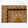 Vintage Anglo Indian Teak Wood Wardrobe Bone Inlay Natural