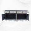 Open View of an Arabic Mother Of Pearl Inlay Cabinet Light Grey 4