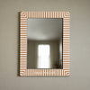 Asher Bone Inlay Stripe Mirror Almond
