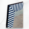 Asher Bone Inlay Stripe Mirror Dark Blue 3