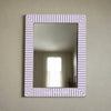Asher Bone Inlay Stripe Mirror Lilac
