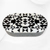 Ava Mother of Pearl Inlay Oval Coffee Table Black 3