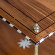 Eden Teakwood Bone Inlay Side Table Natural