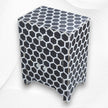 Black Mother Of Pearl Inlay Nightstand Honeycomb