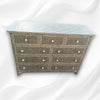 Black Bone Inlay 9 Drawer Checks Design Chest 4