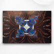 Black Granite Dining Table 6 Seater Top Gemstones Inlay 3