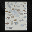 Blooming Flowers MOP Inlay Round Accent Table Beige 2