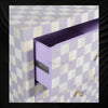Bone Inlay 4 Drawer Checkerboard Dresser Lilac 4