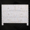 Bone Inlay 4 Drawer Checkerboard Dresser Lilac 1
