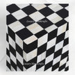 Bone Inlay Checkerboard Bedside Black 4