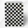 Bone Inlay Checkerboard Bedside Black 1