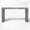 Bone Inlay Checkerboard Console Black 3