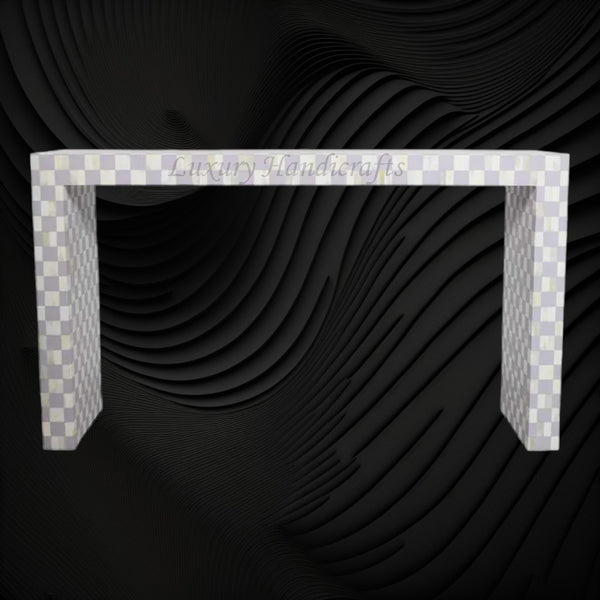 Bone Inlay Checkerboard Console Lilac