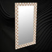 Bone Inlay Checkerboard Mirror Almond 2