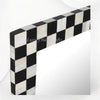 Bone Inlay Checkerboard Mirror Black 3