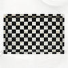 Bone Inlay Checkerboard Tray Black 2