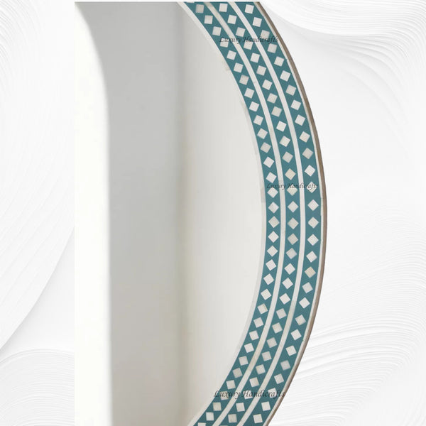Bone Inlay Devina Mirror Green
