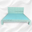 Moroccan Bone Inlay Bed Mint Green 7