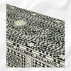 Bone Inlay Floral 3 Drawer Chest Black 6