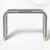 Waterfall Bone Inlay Console Table Black 2