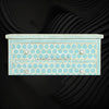 Bone Inlay Three Drawer Dresser Honeycomb Turquoise 3