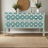 Bone Inlay 2 Drawer Sideboard Green