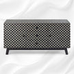 Bone Inlay 3 Drawer 2 Door Sideboard Fishscale