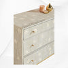 Bone Inlay Ada 3 Drawer Dresser Grey 4