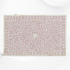 Bone Inlay Bedside Floral 1 Drawer 1 Door Blush Pink 2