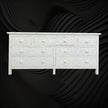 Bone Inlay Chest of 8 Drawer Geometric White 3