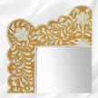 Bone Inlay Floral Scalloped Mirror Yellow 1