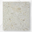 Bone Inlay Floral 3 Drawer Bedside White 2