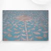 Bone Inlay Floral Chest of 7 Drawers Turquoise 4