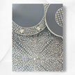 Bone Inlay Floral Nesting Table Set of 3 Grey 2