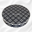 Bone Inlay Lotus Coffee Table Navy Blue 3