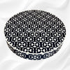 Bone Inlay Lotus Coffee Table Navy Blue 3