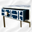 Tetris Bone Inlay 1 Drawer Nightstand Indigo 2