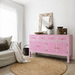 Bone Inlay Sideboard Pink