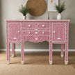 Bone Inlay Victorian Buffet Pink